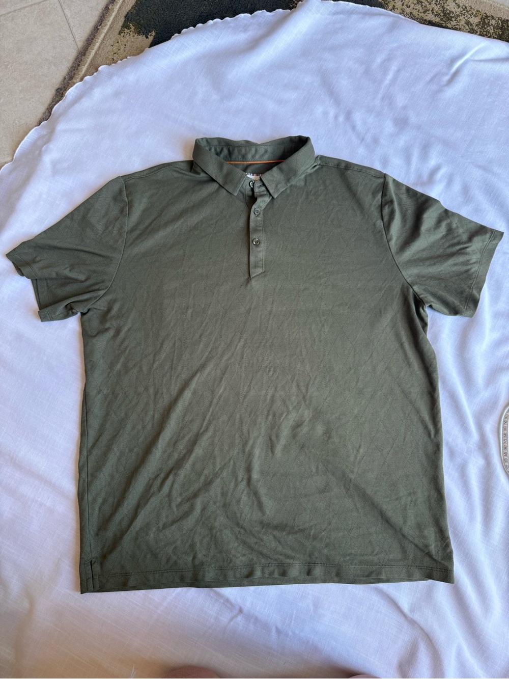 Modern Ambition Men's Olive Green Short-Sleeve Polo Shirt